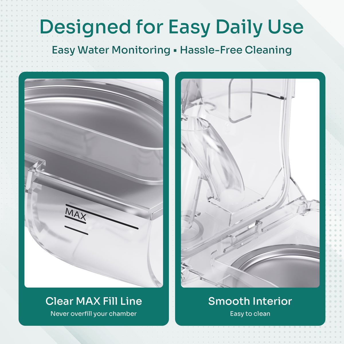 AeraMed CPAP Water Chamber — with 20 Ultra-Fine Filters