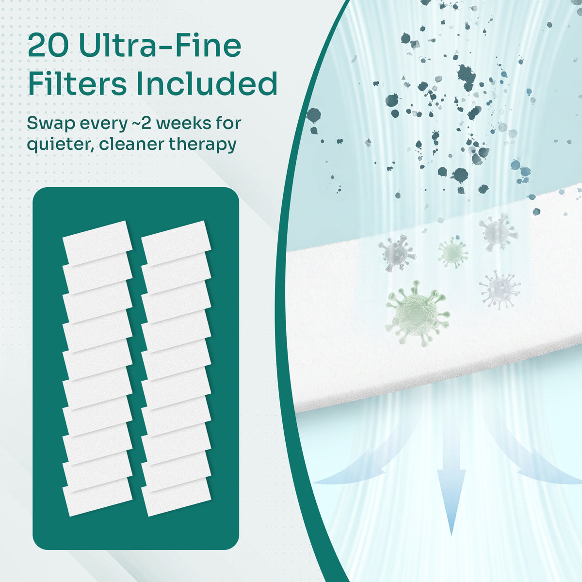 AeraMed CPAP Water Chamber — with 20 Ultra-Fine Filters