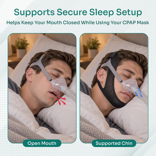 AeraMed CPAP Chin Strap — Adjustable, Breathable Chin Support