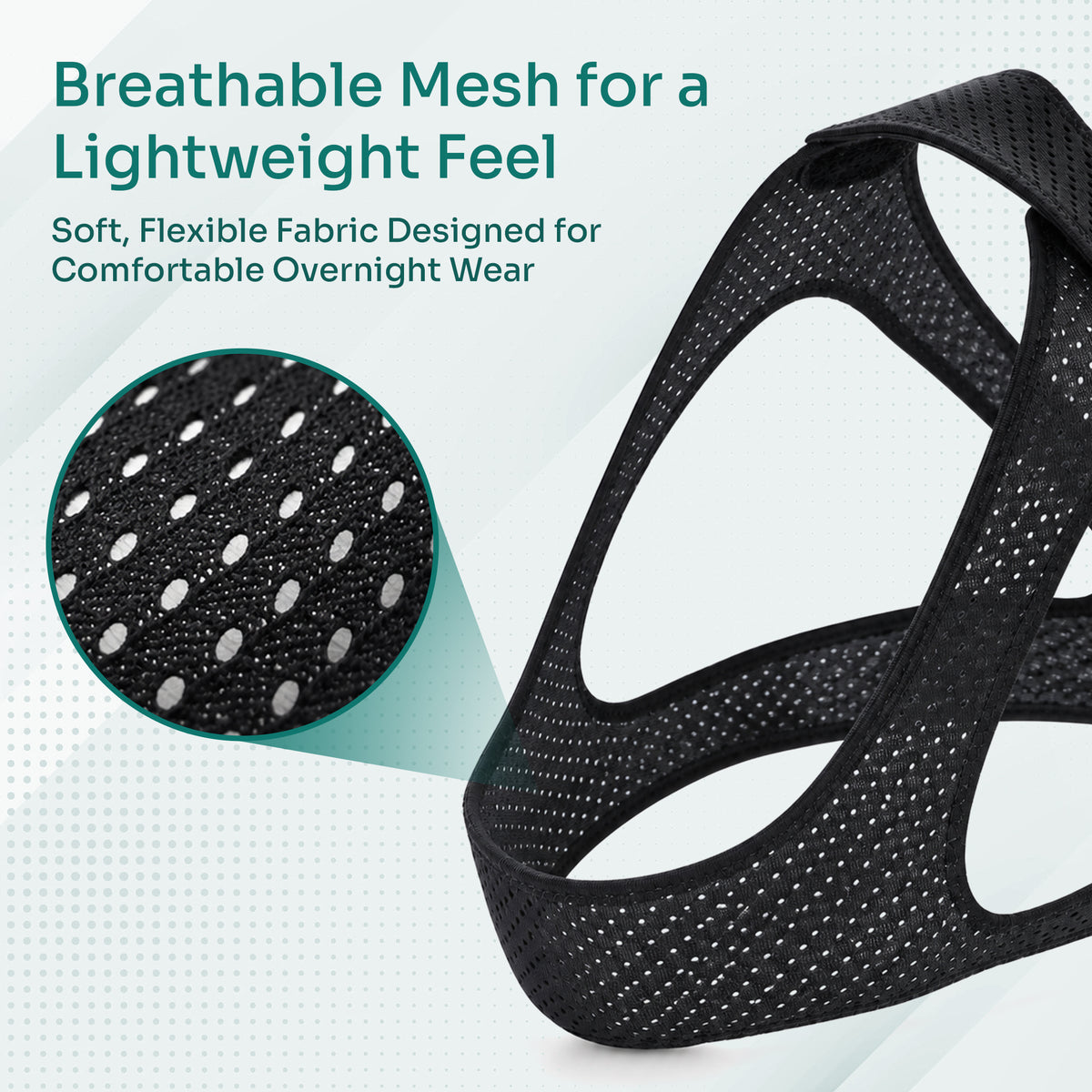 AeraMed CPAP Chin Strap — Adjustable, Breathable Chin Support