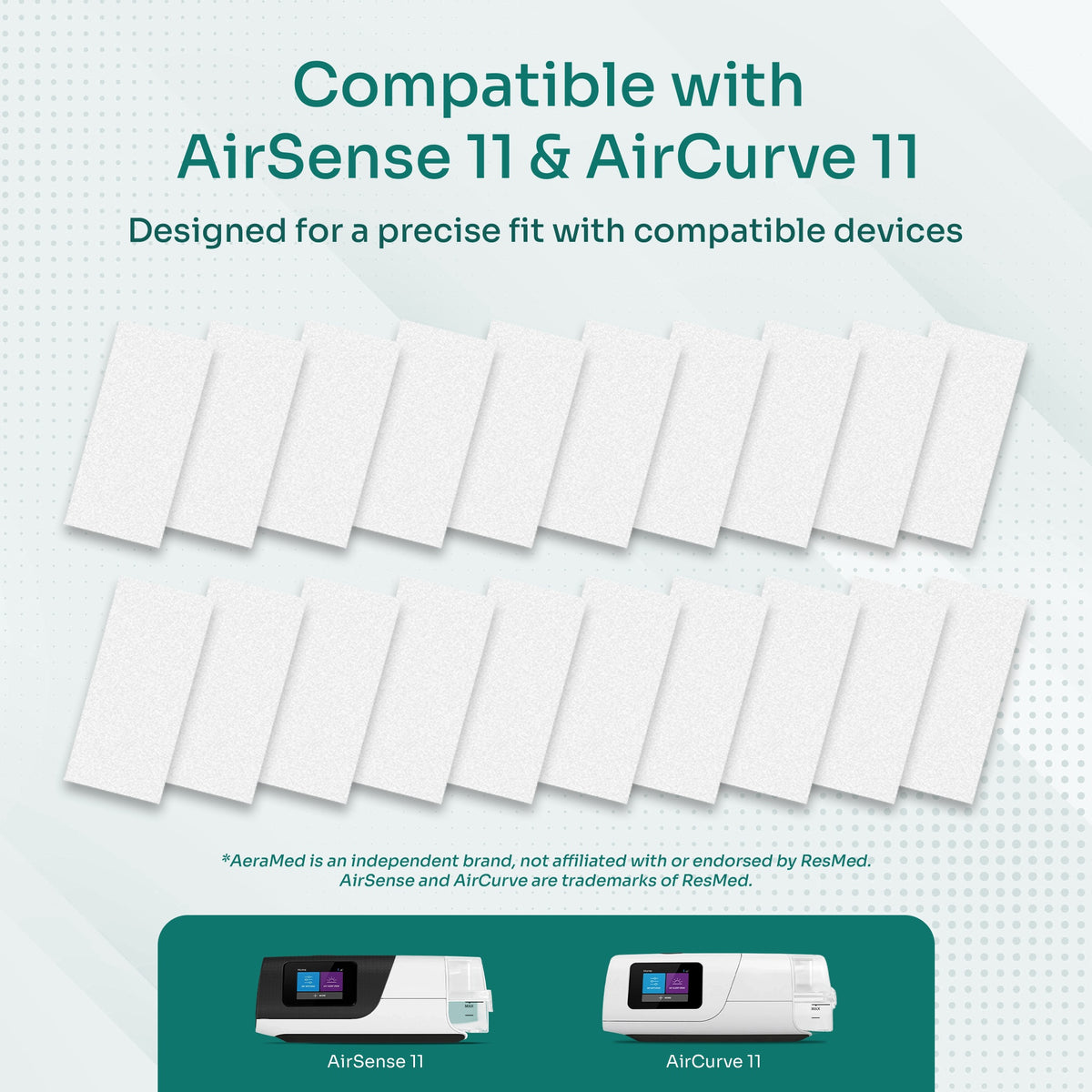 AeraMed CPAP Filters — 60-Pack Ultra-Fine Disposable Replacement Filters
