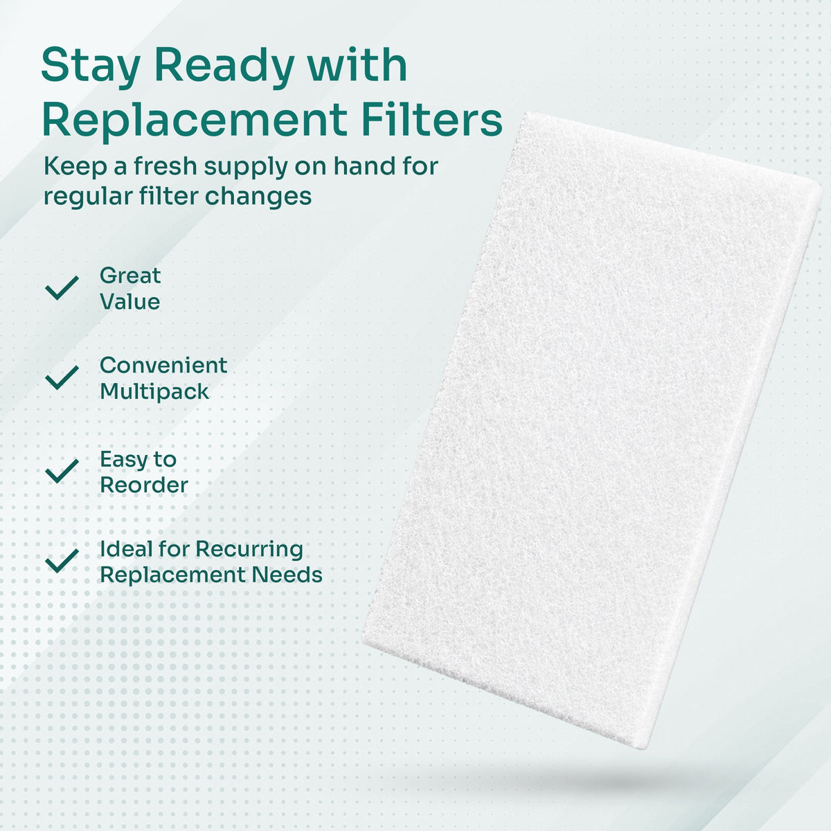 AeraMed CPAP Filters — 60-Pack Ultra-Fine Disposable Replacement Filters